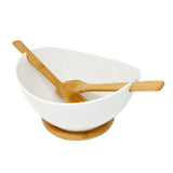 CLASINO SALAD BOWL WITH SPOONS - TrendyDecor.co