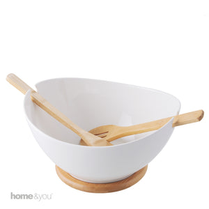 CLASINO SALAD BOWL WITH SPOONS